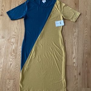 LuLaRoe Large Colorblock Marly Dress
